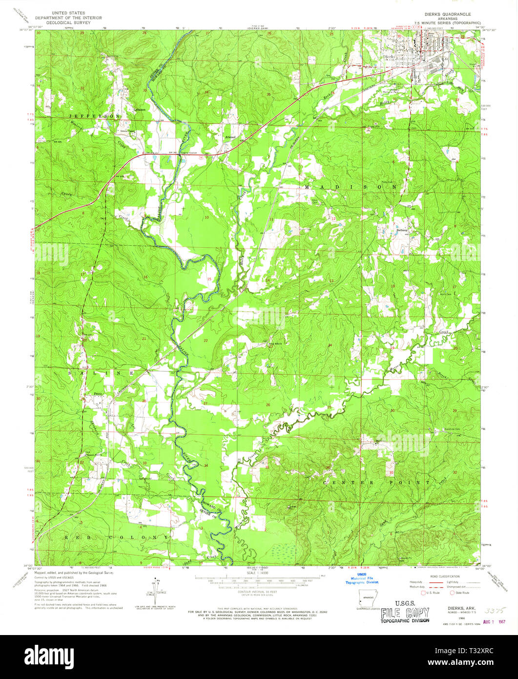 Dierks arkansas map Cut Out Stock Images & Pictures Alamy
