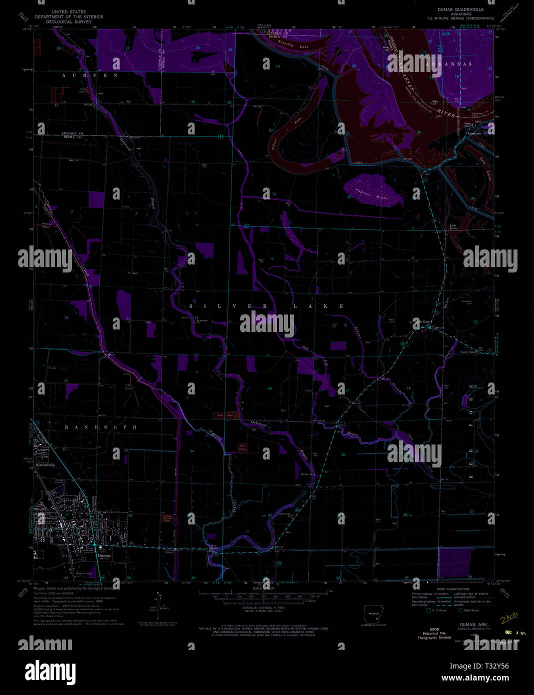 Dumas arkansas map hires stock photography and images Alamy