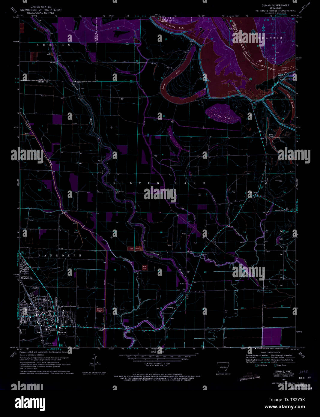 Dumas arkansas map hires stock photography and images Alamy