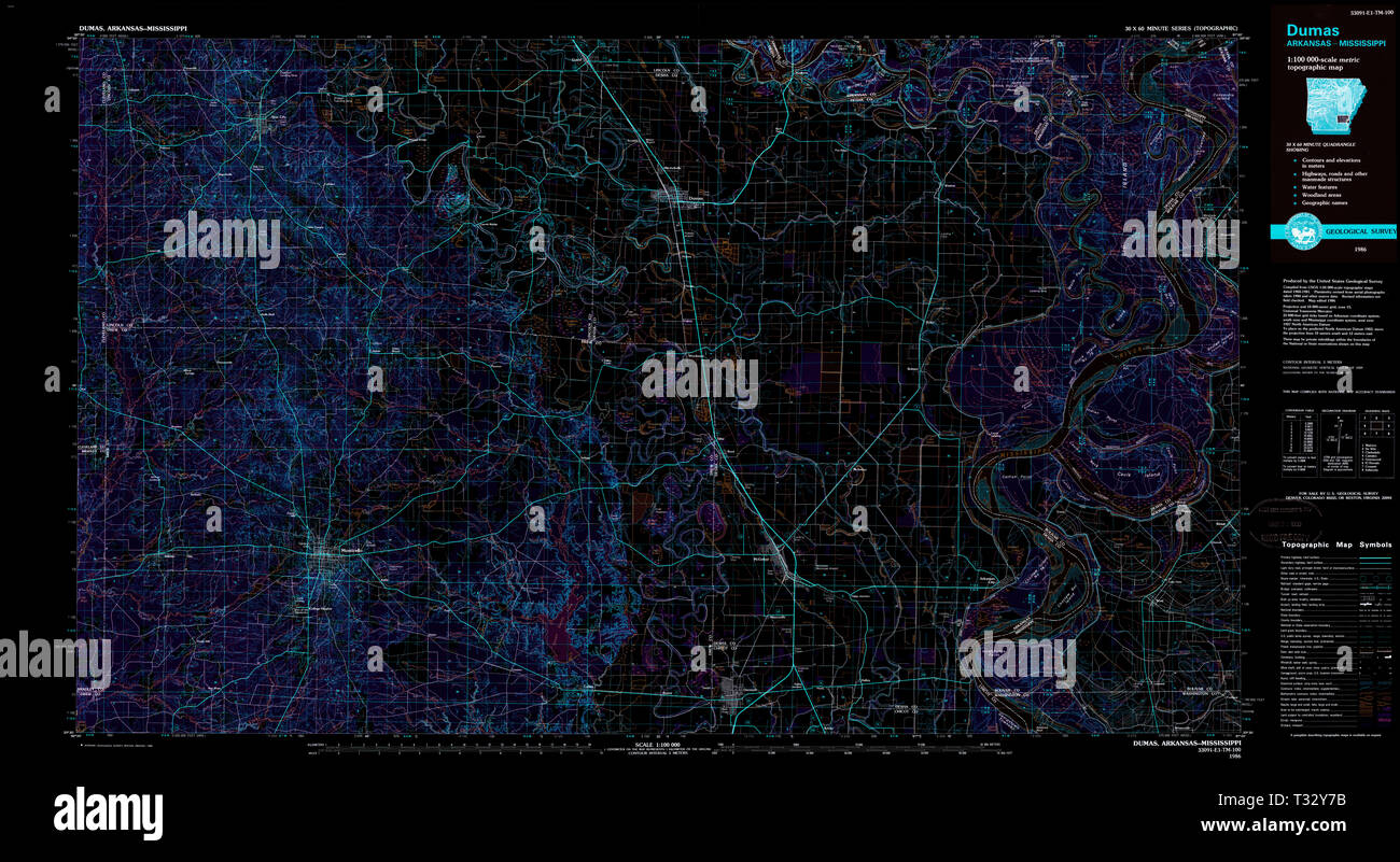 Dumas arkansas map hires stock photography and images Alamy