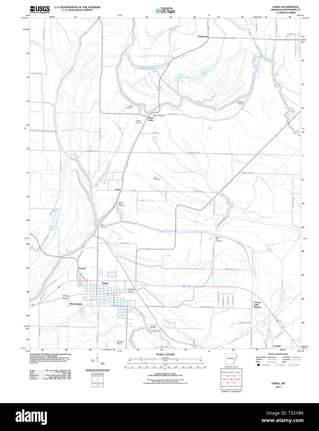 Earle arkansas map hires stock photography and images Alamy