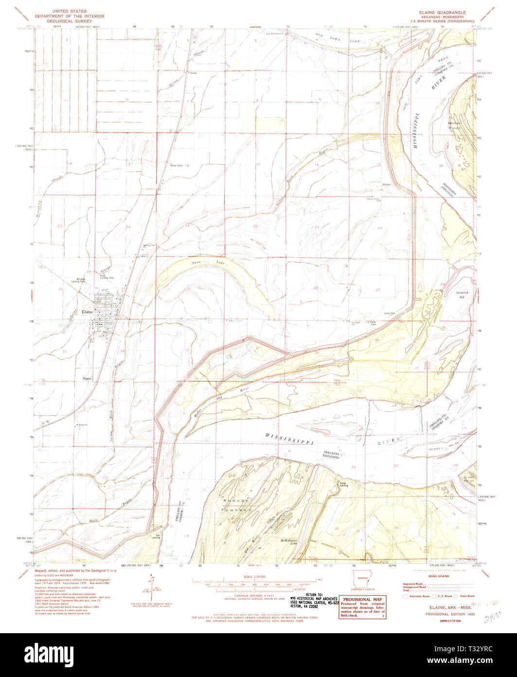 Map of elaine hires stock photography and images Alamy