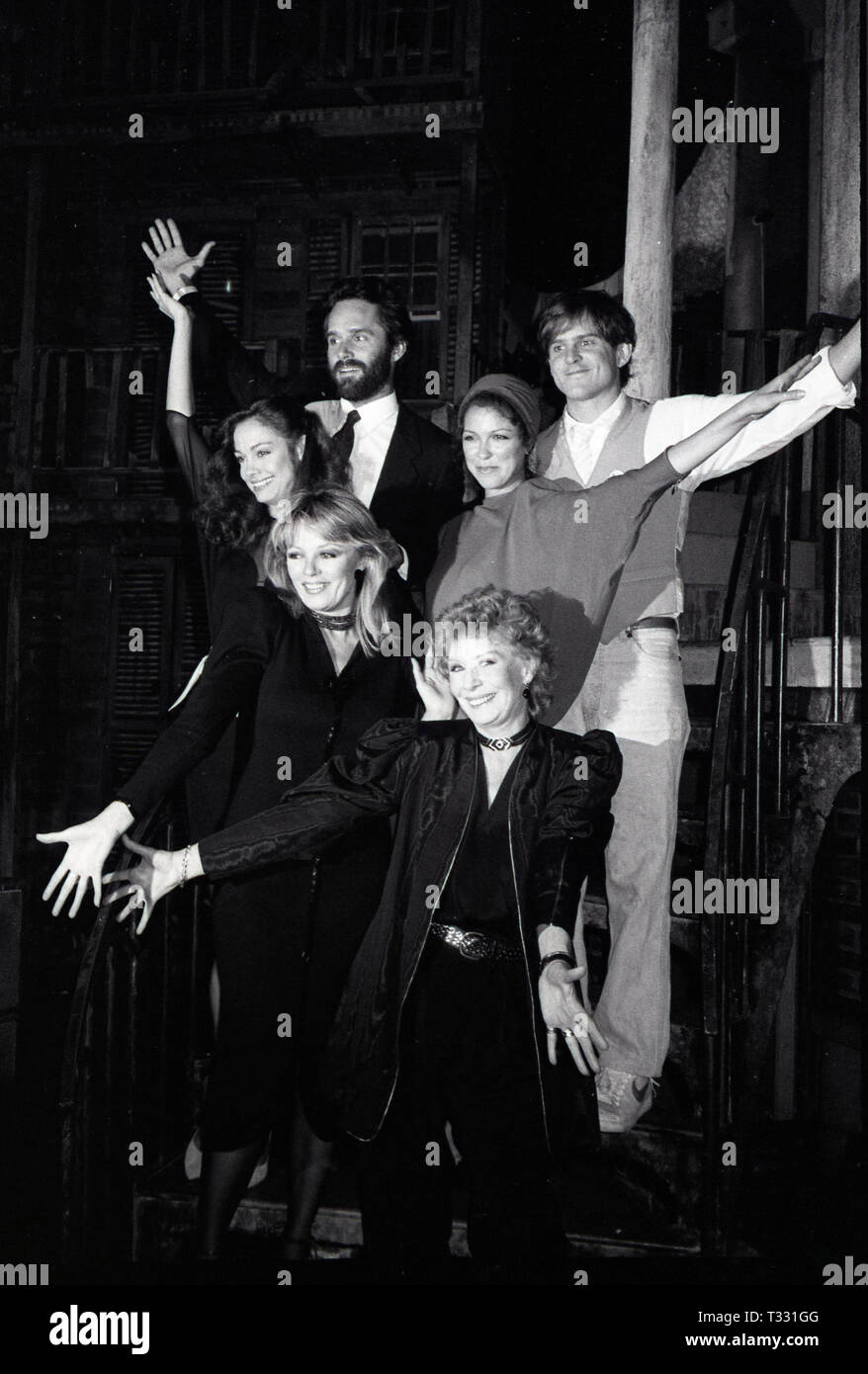 Gregory Harrison, David Marshall Grant, Shanna Reed, Deborah Geffner, Sheree North with Gwen Verdon making her Television debut in 'Legs' an American made-for-television musical drama film at Radio City Music Hall on 9/03/1983 in New York City. Credit: Walter Mcbride / MediaPunch Stock Photo