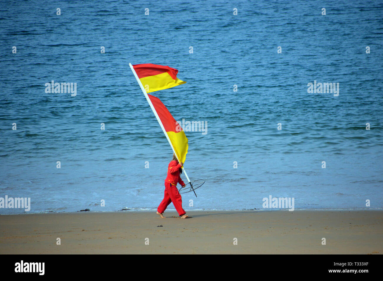 Lifeguard flags hires stock photography and images Alamy