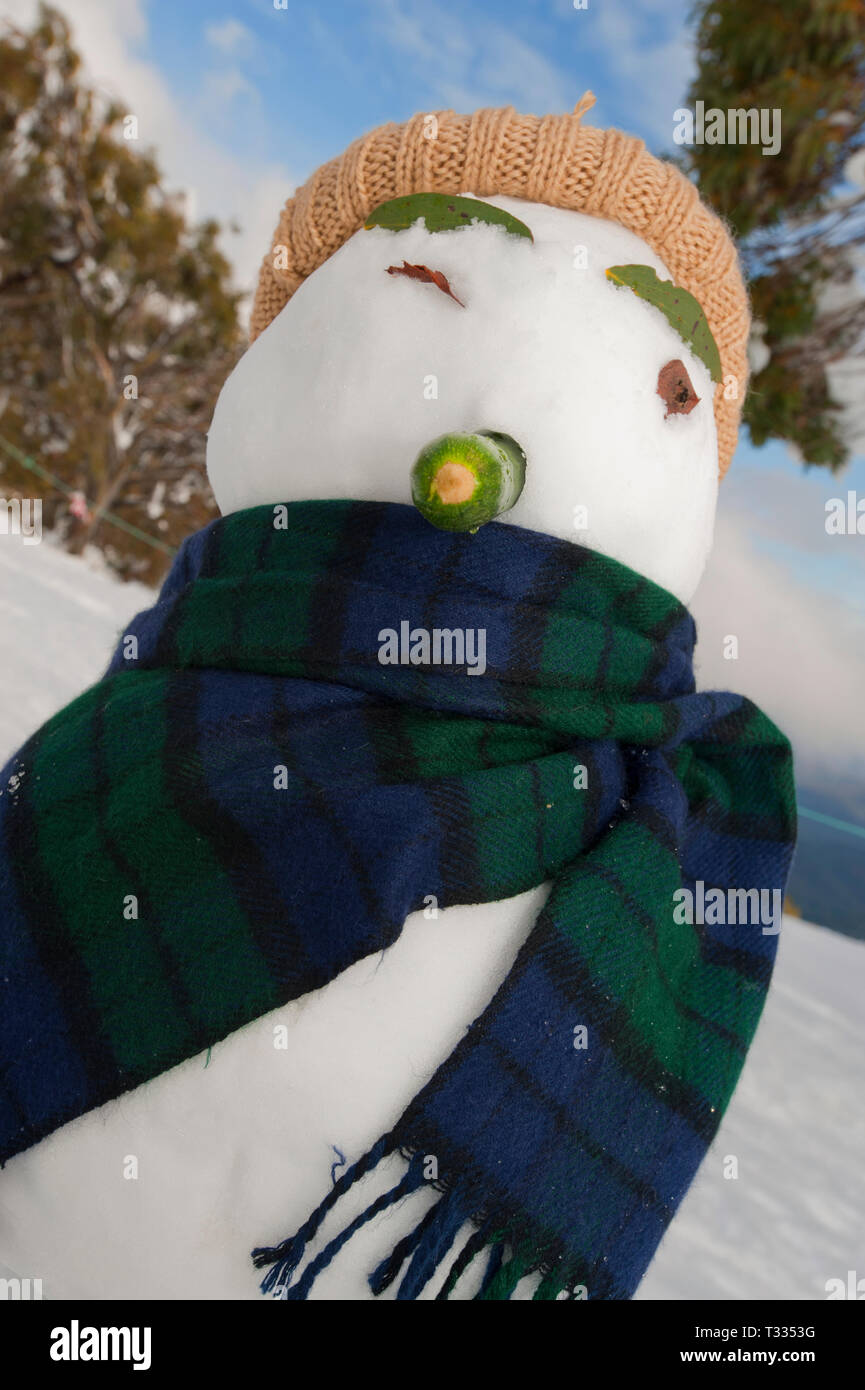 Young family's holiday to Mt Baw Baw in snow season. Mt Baw Baw