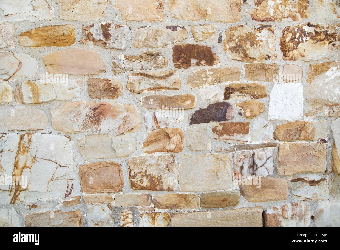 Ancient stone wall texture as background Stock Photo