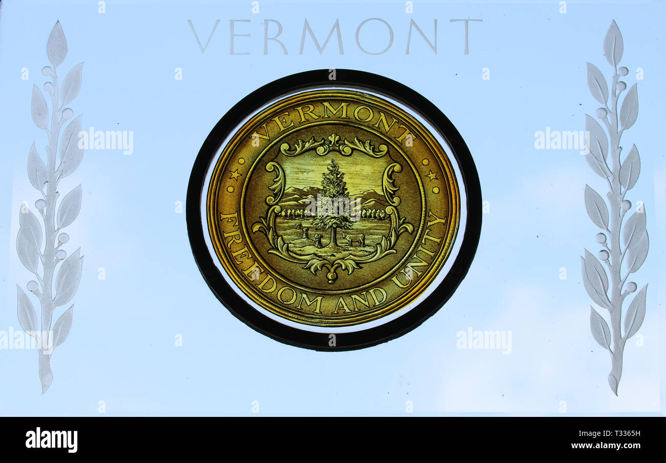 State Seal of Vermont Stock Photo