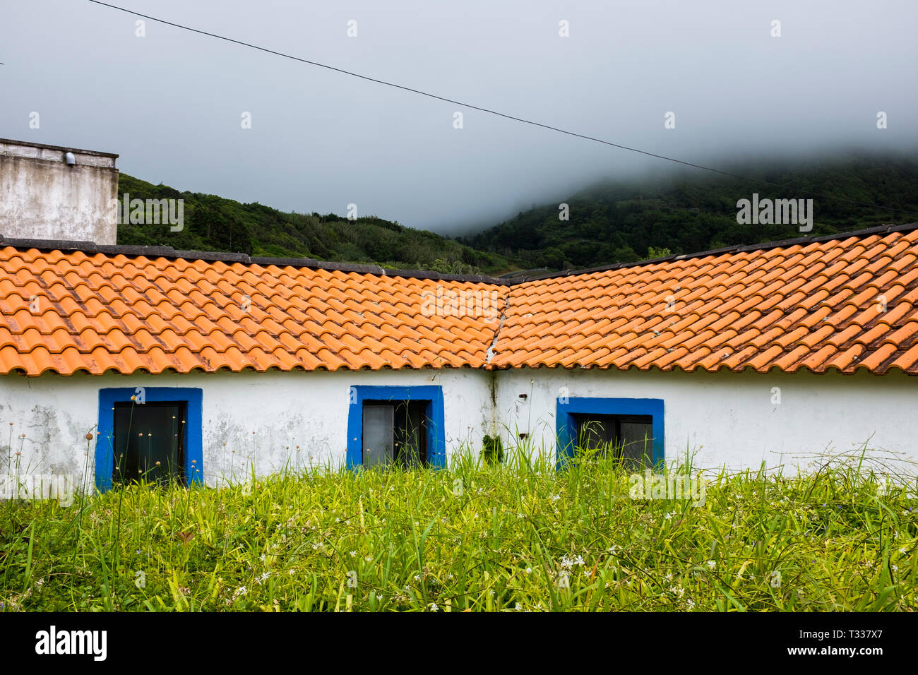 House at Fajãzinha. Flores, Azores, Portugal Stock Photo Alamy
