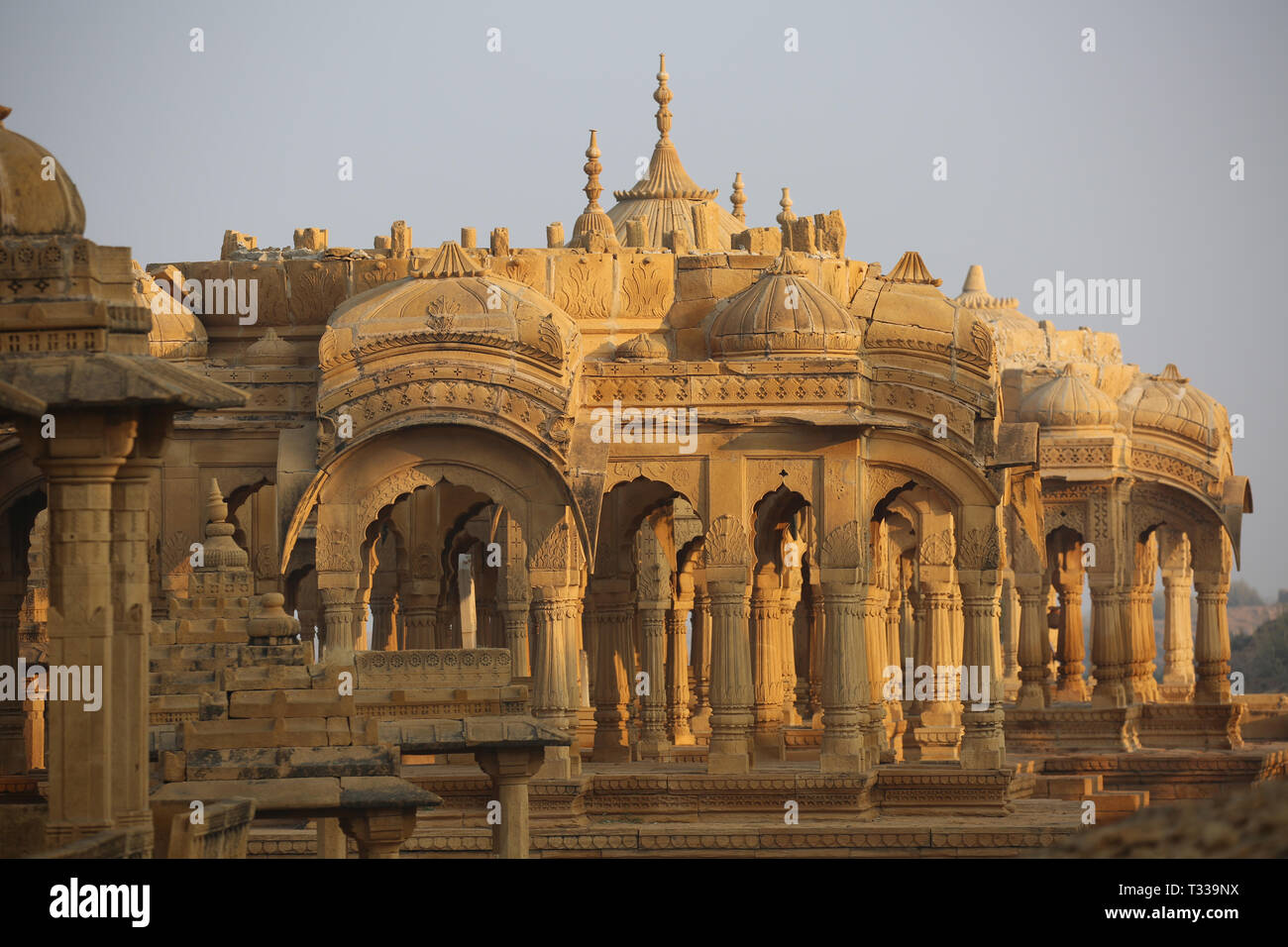 Bada Bagh, Jaisalmer, Rajasthan, India --- Cenotaphs old burial site of ...