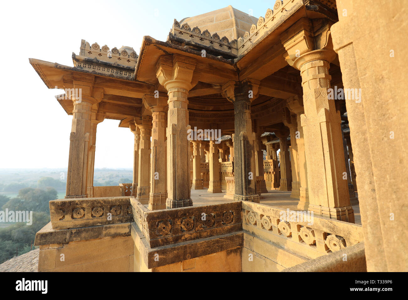 Bada Bagh, Jaisalmer, Rajasthan, India --- Cenotaphs old burial site of ...