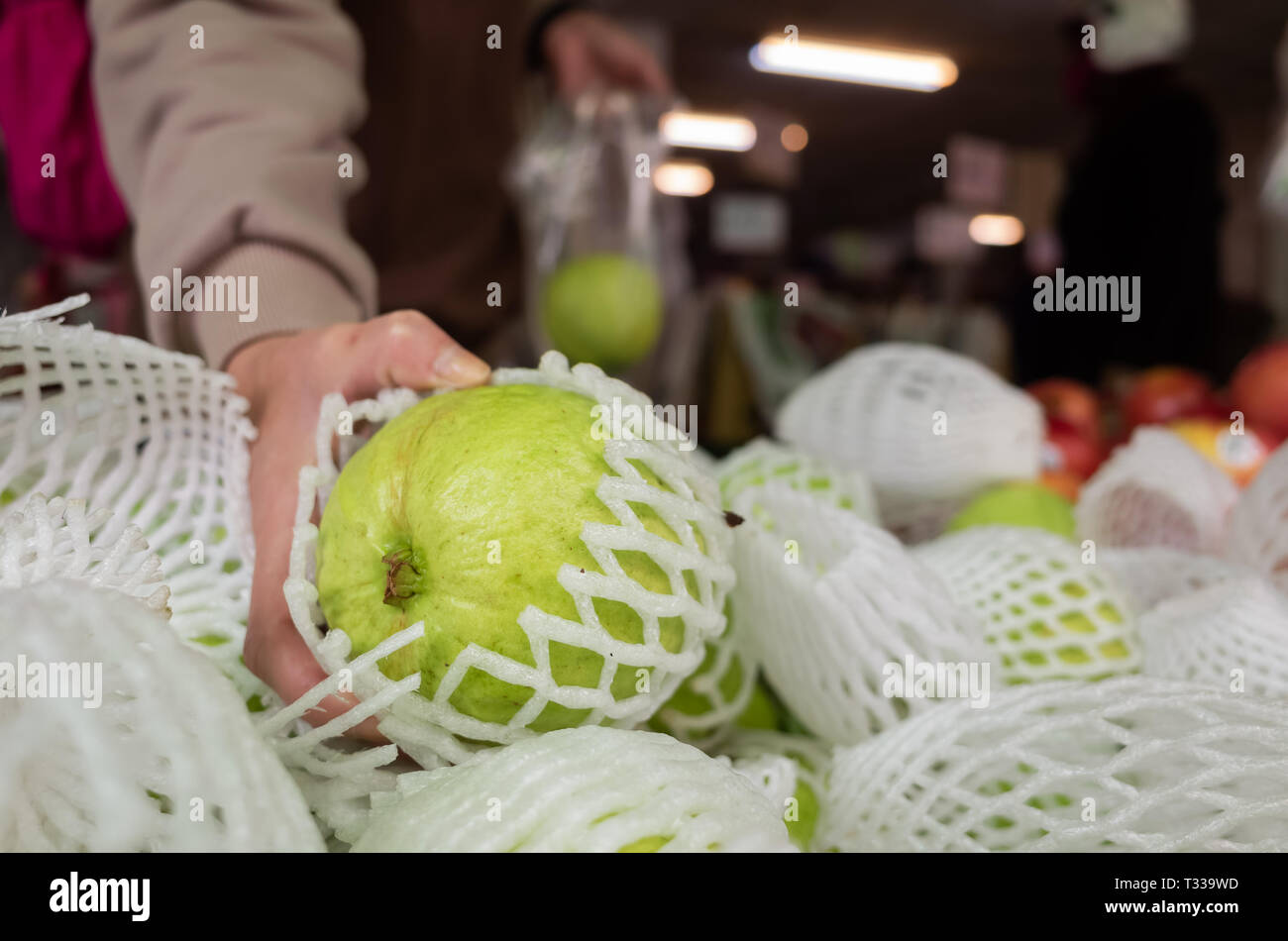 Guava Stack fresh guava fruit stack at the marketplace Stock Photo - Alamy