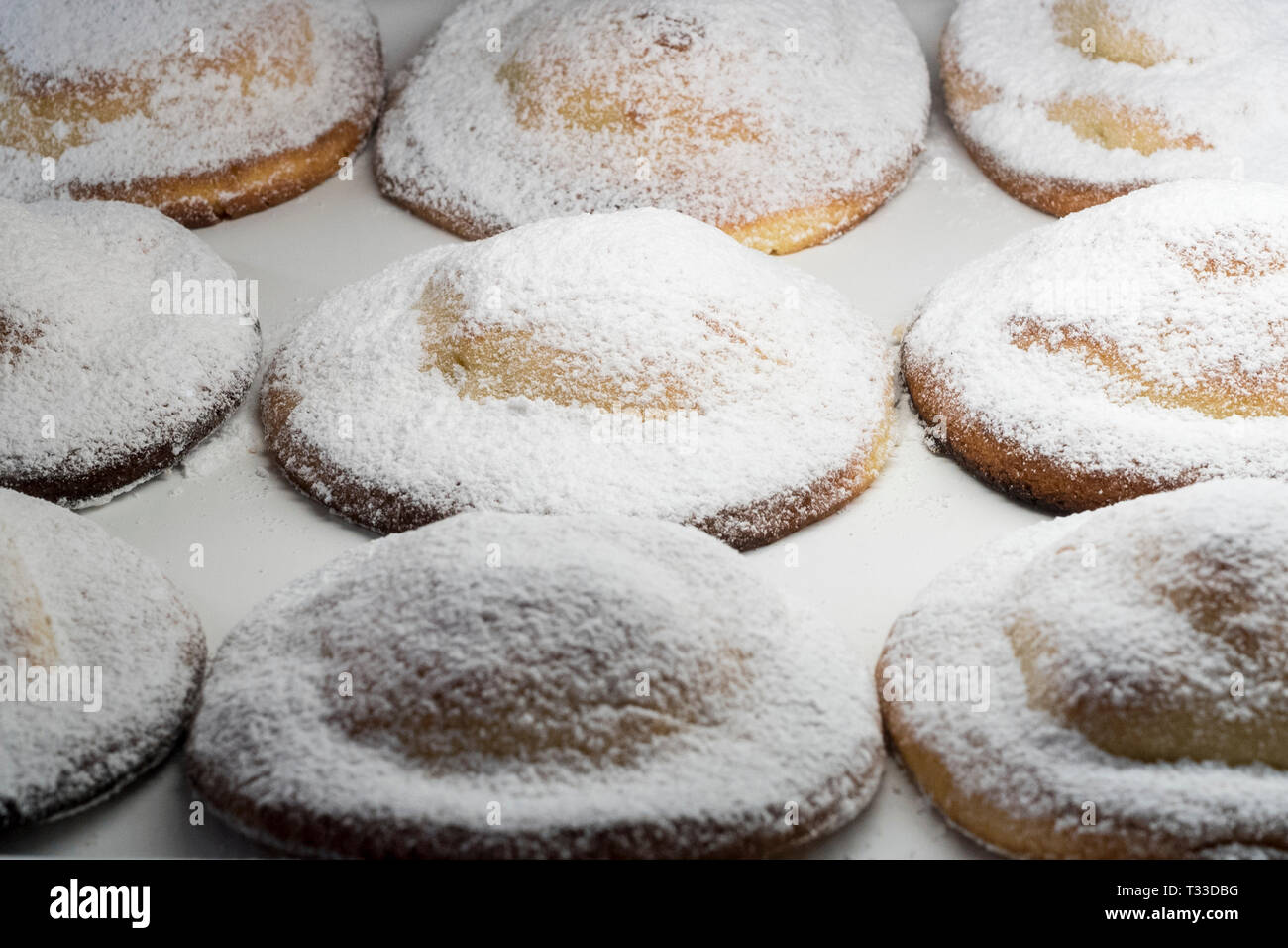 Local speciality food Pasticceria Le Genovesi di Erice - traditional  Genovese pastry on sale in Erice, Sicily, Italy Stock Photo - Alamy