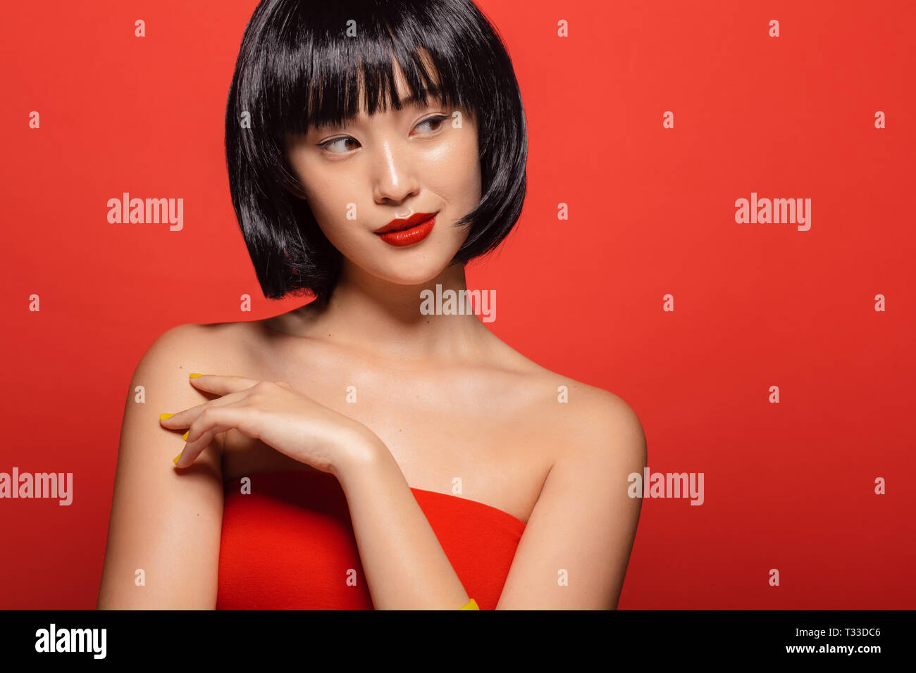 Korean short hair hi-res stock photography and images - Alamy