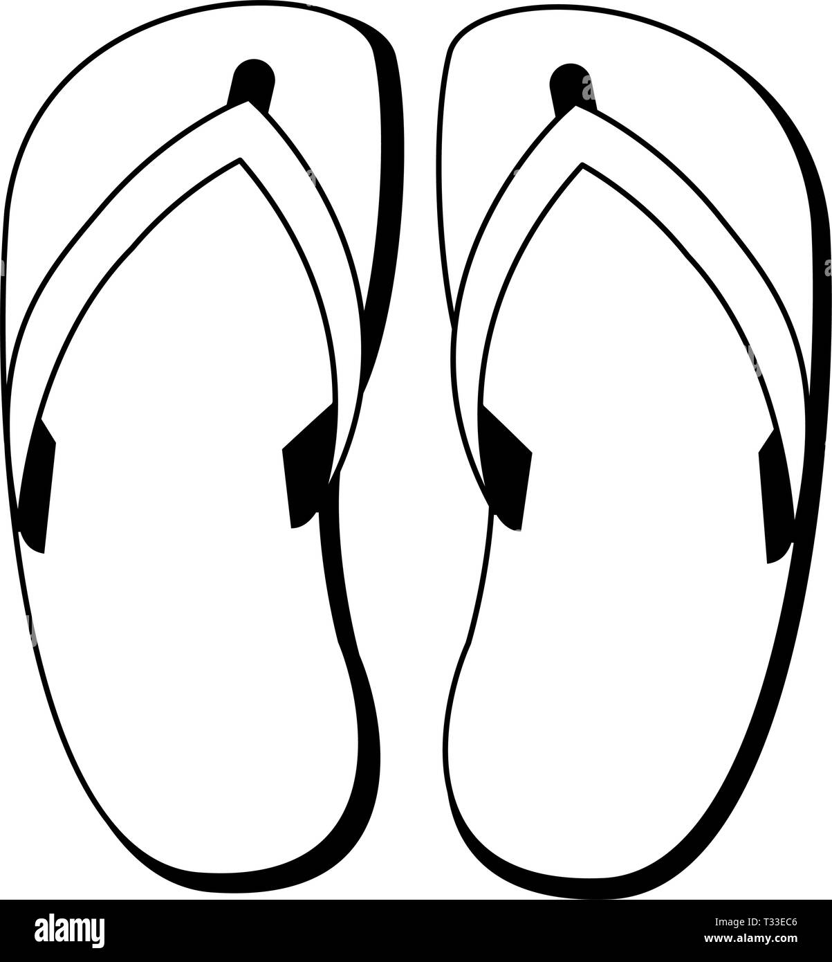 flip flop sandals footwear Stock Vector Image & Art - Alamy