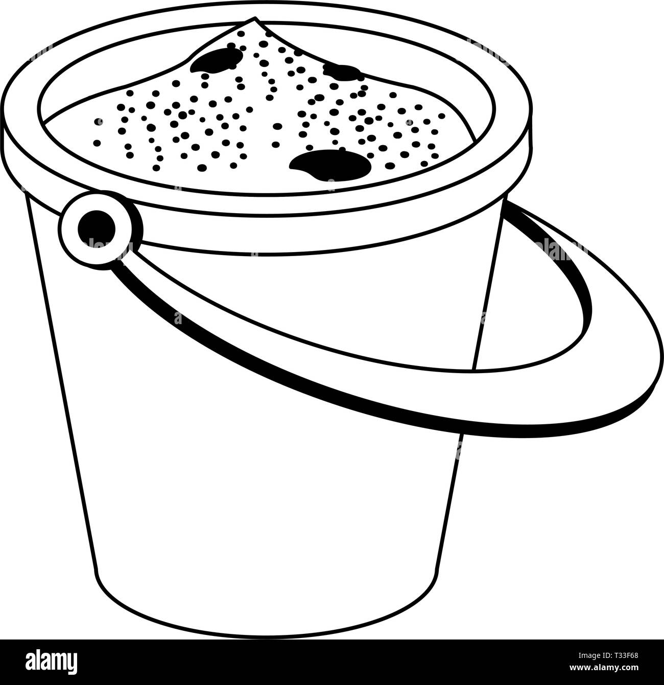 Beach sand bucket isolated Stock Vector Image & Art Alamy
