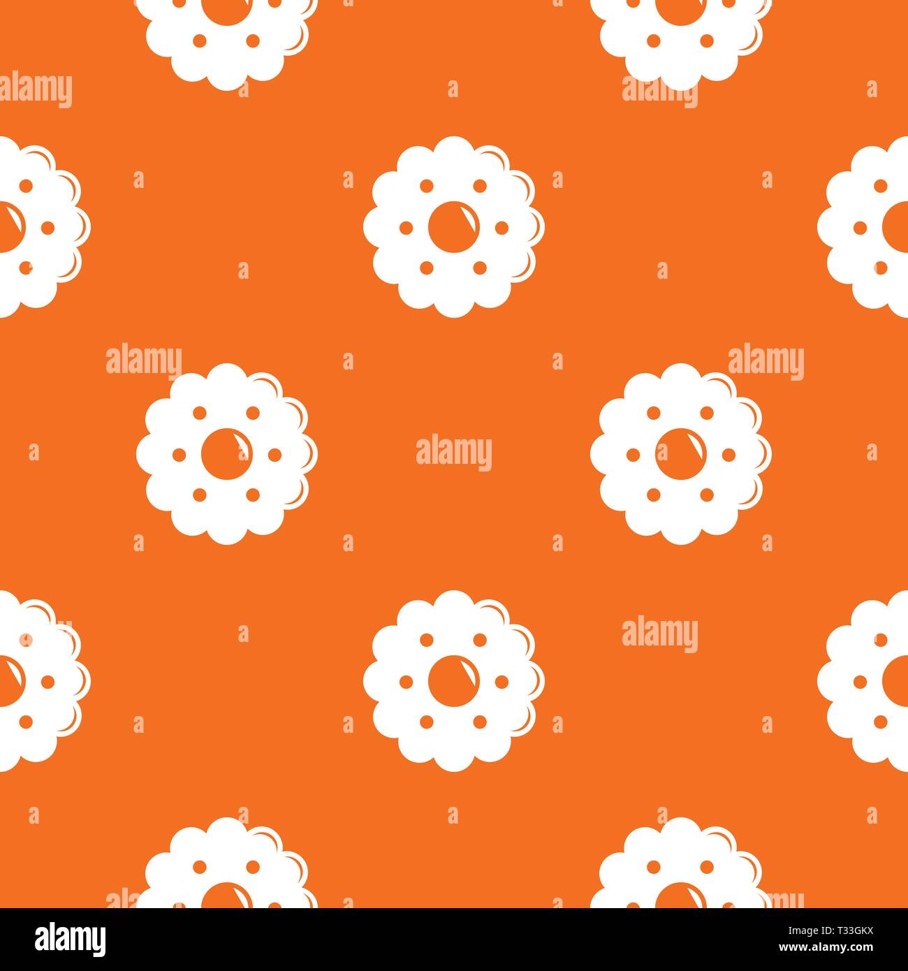 Biscuits pattern vector orange for any web design best Stock Vector