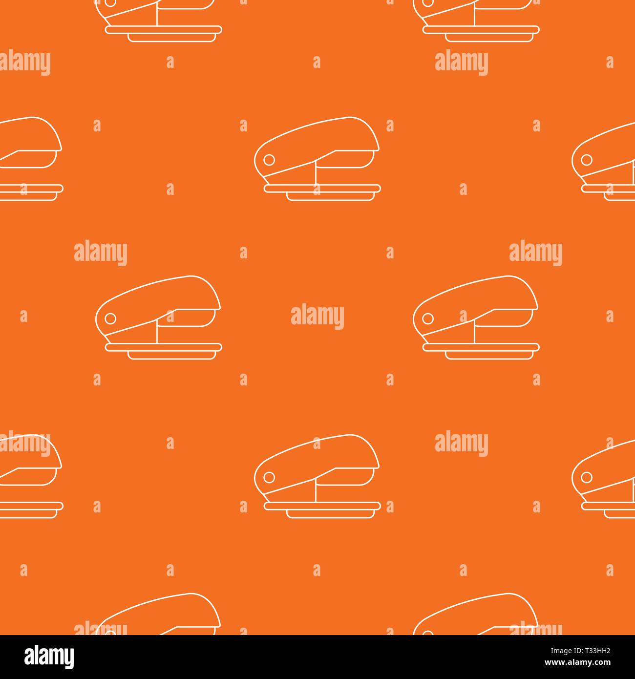 Stapler pattern vector orange for any web design best Stock Vector