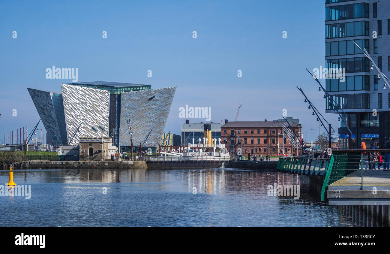 Belfast Harbour Stock Photo
