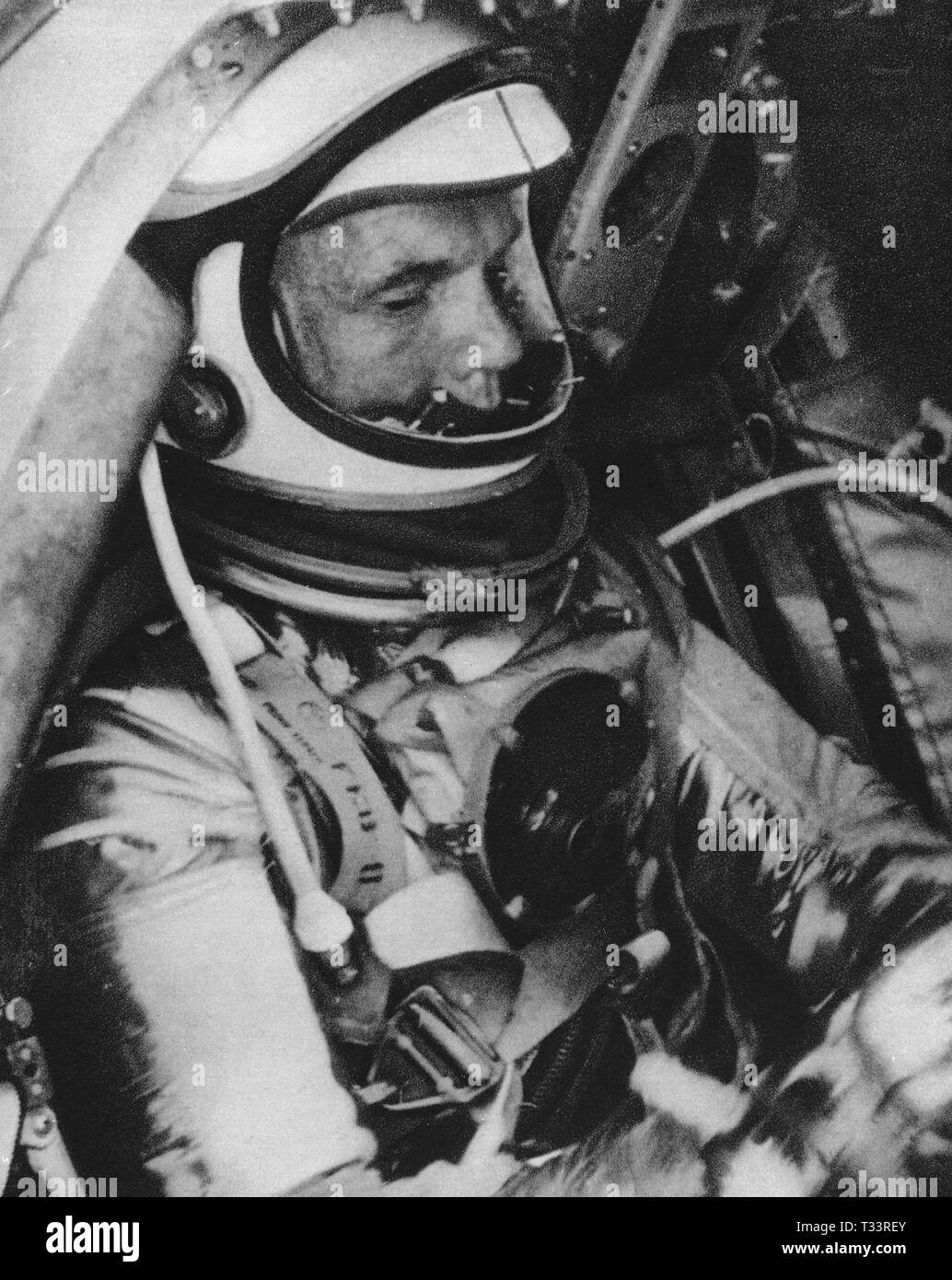 JOHN GLEEN 1921/- PRIMER ASTRONAUTA ESTADOUNIDENSE LANZADO AL ESPACIO EL  20/2/1962 Stock Photo - Alamy