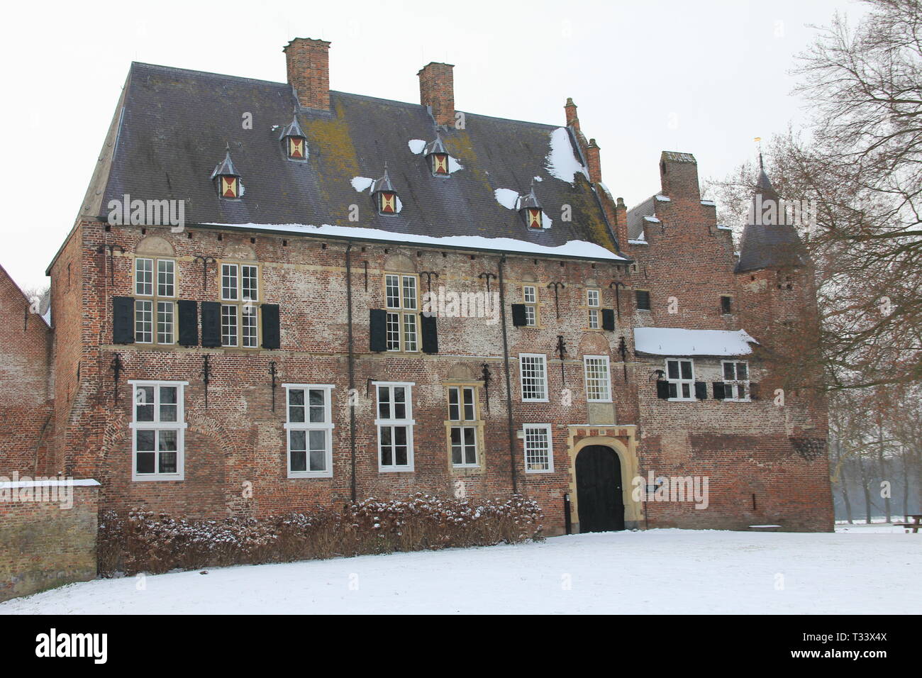 Hernen Castle in the winter Stock Photo