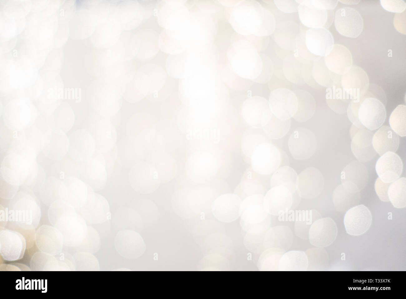 blurred festive classy upscale circles white silver background Stock Photo