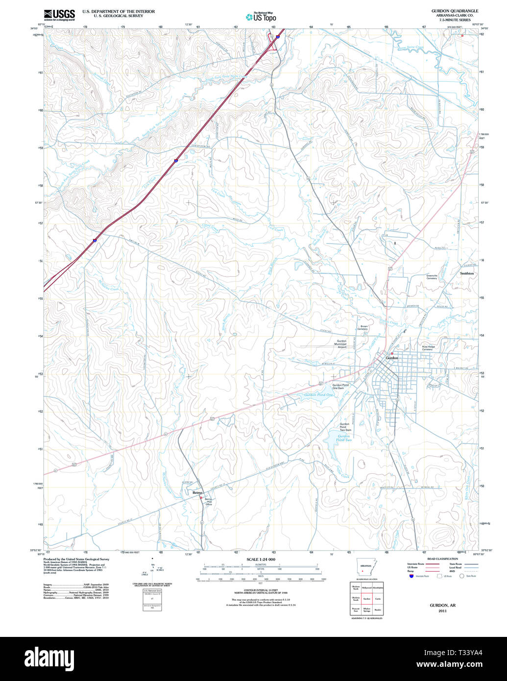 Map of gurdon hires stock photography and images Alamy