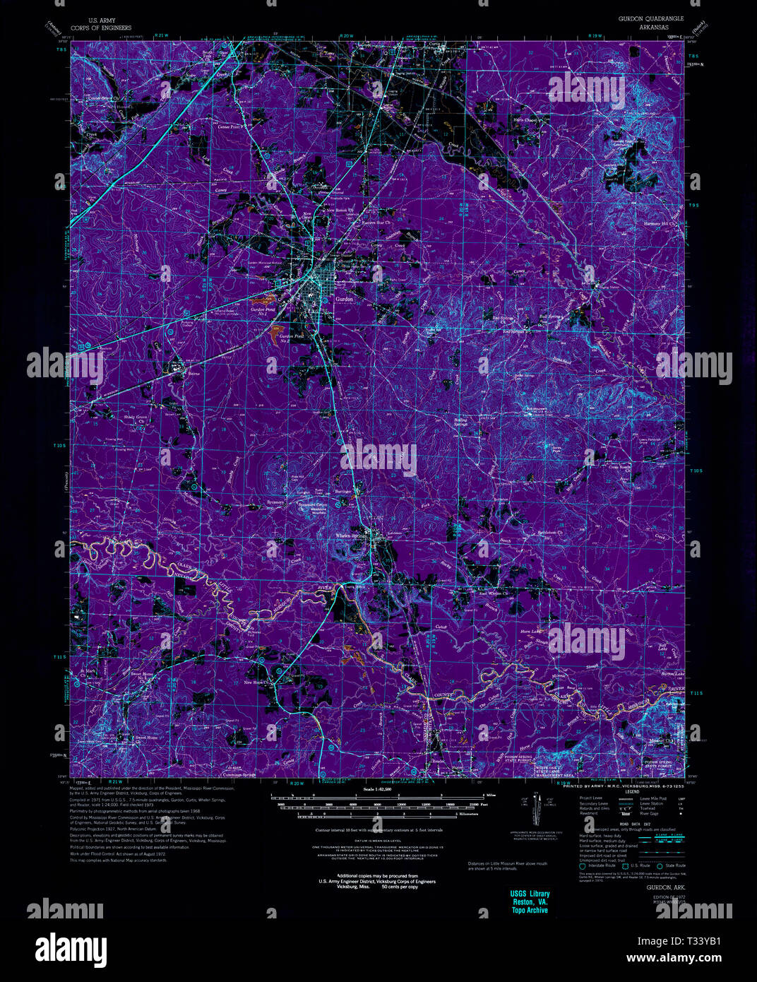 Map of gurdon hires stock photography and images Alamy