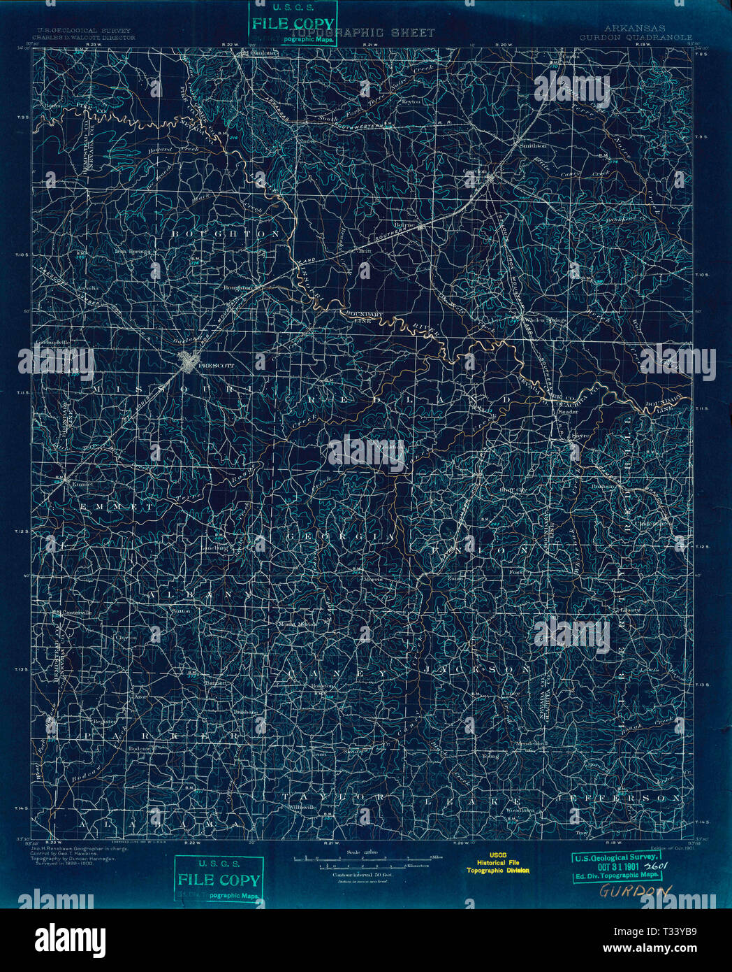 Gurdon map hires stock photography and images Alamy