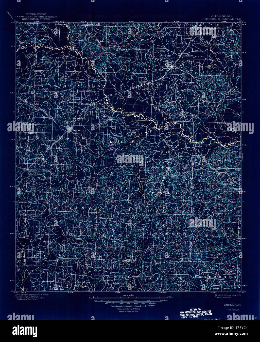 Map of gurdon hires stock photography and images Alamy