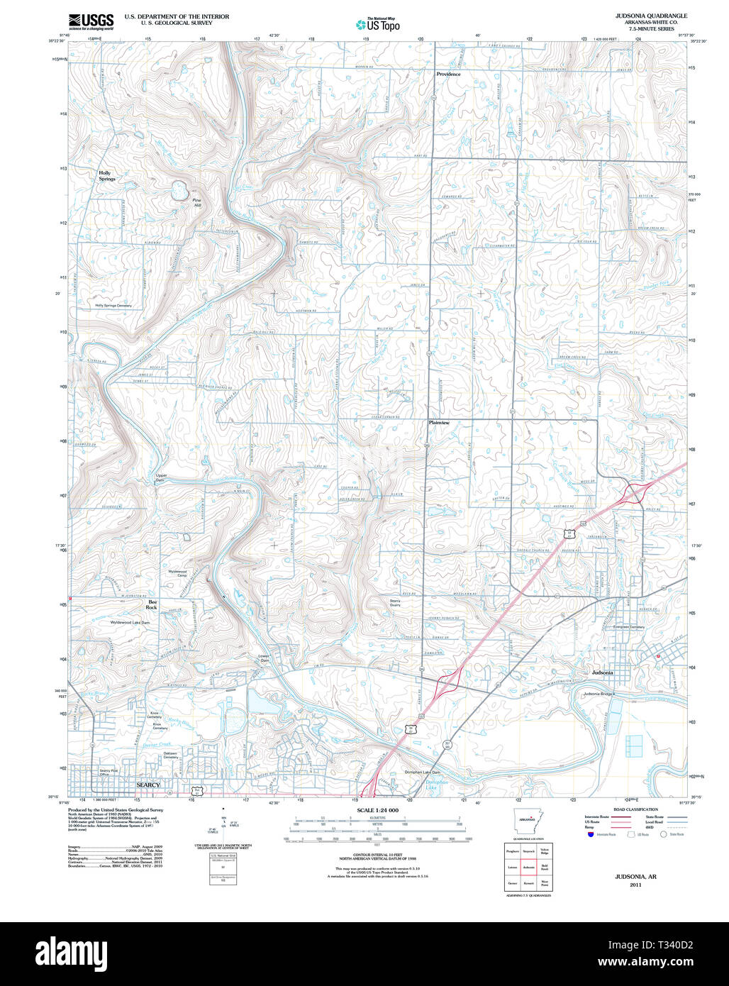 Judsonia map hires stock photography and images Alamy