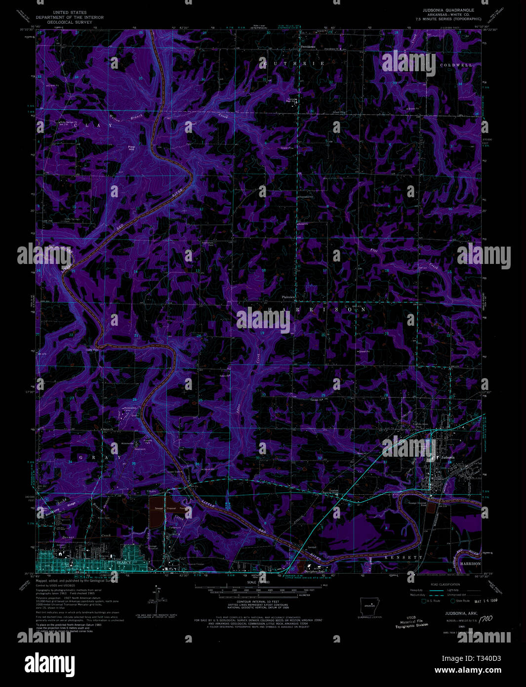 Map of judsonia hires stock photography and images Alamy