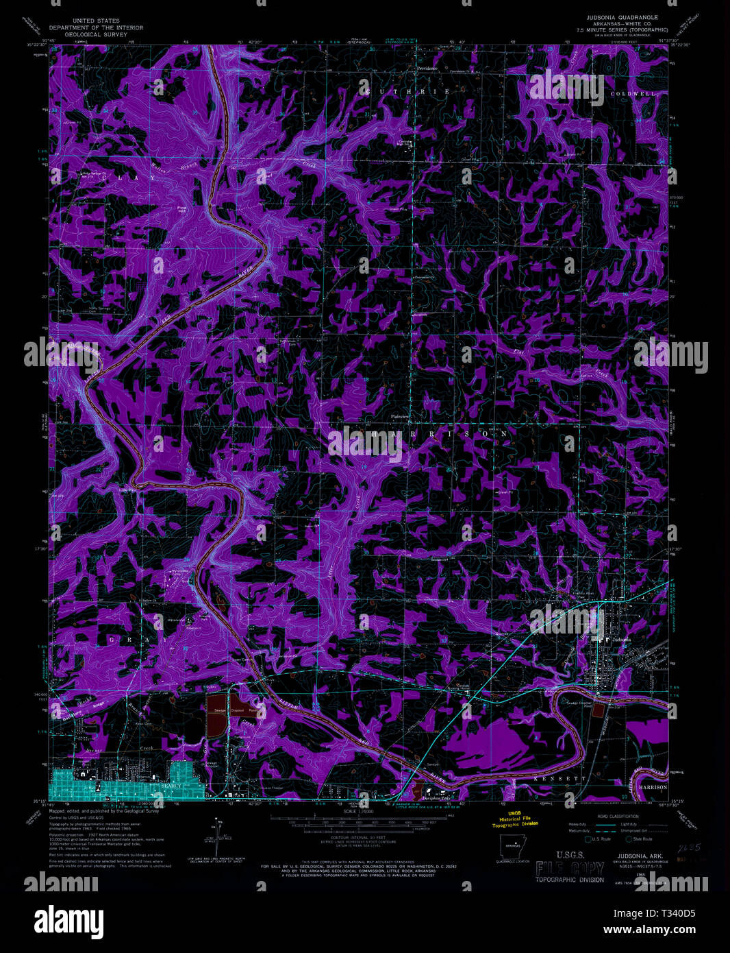 Map of judsonia hires stock photography and images Alamy