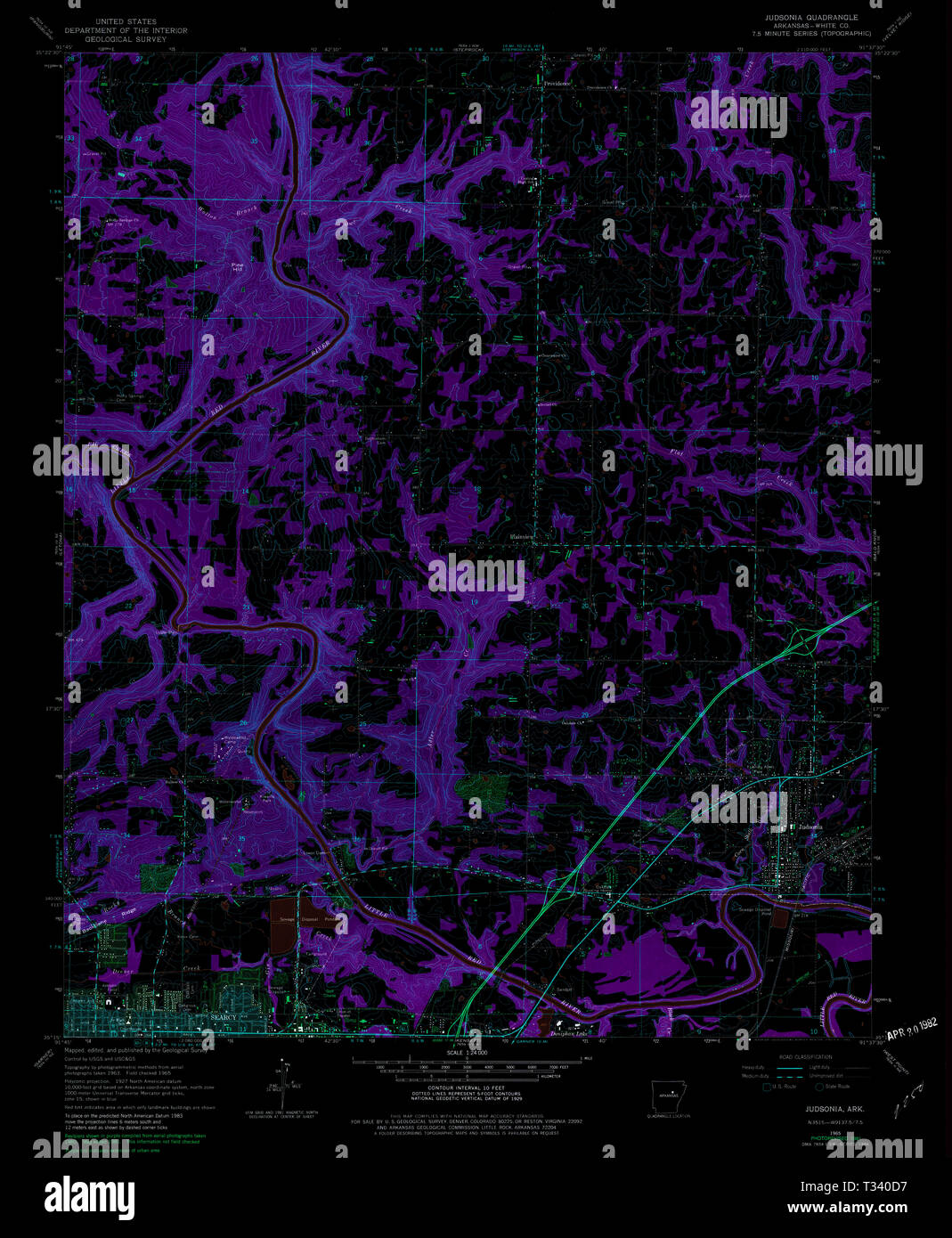 Judsonia arkansas map hires stock photography and images Alamy