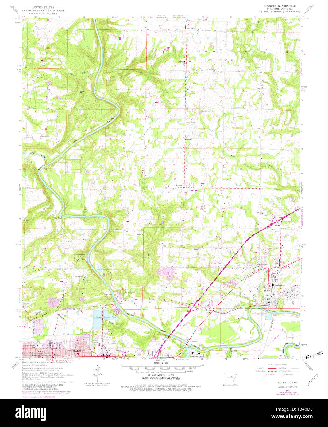 Judsonia map hires stock photography and images Alamy