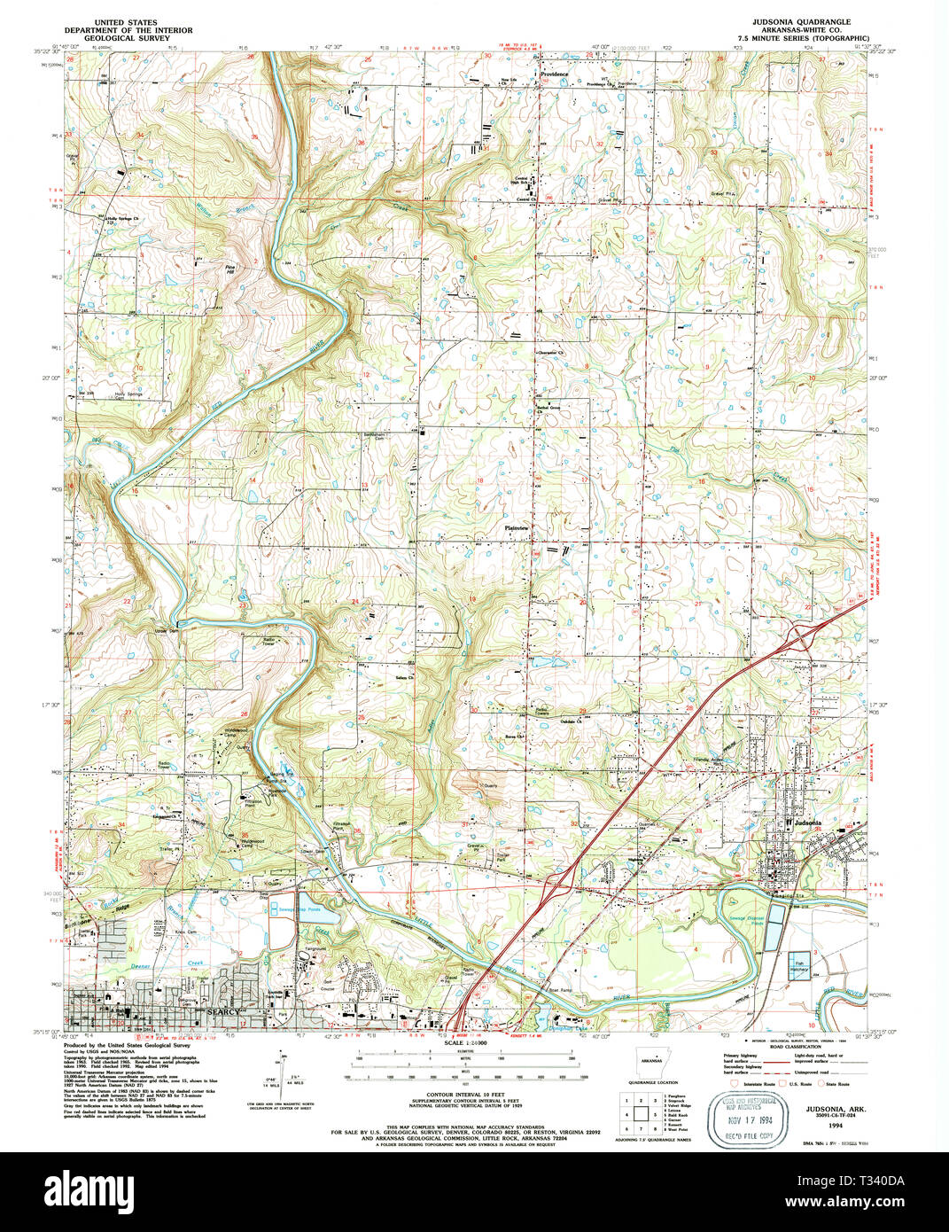 Map of judsonia hires stock photography and images Alamy