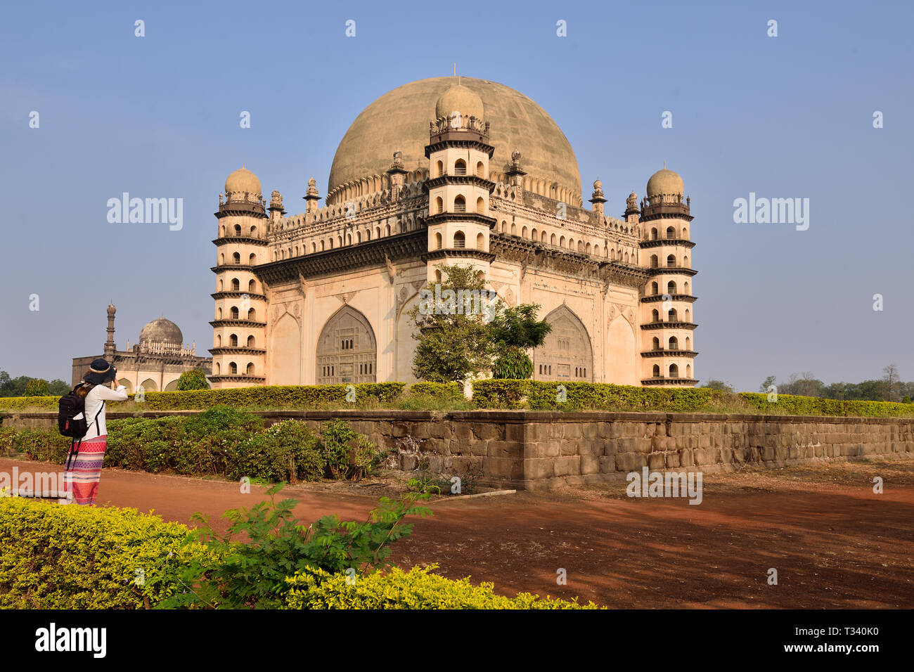 Bijapur, Gol Gumbaz, the mausoleum of king Mohammed Adil Shah, Sultan of Bijapur. The tomb, located in Bijapur city in Karnataka state, India Stock Photo