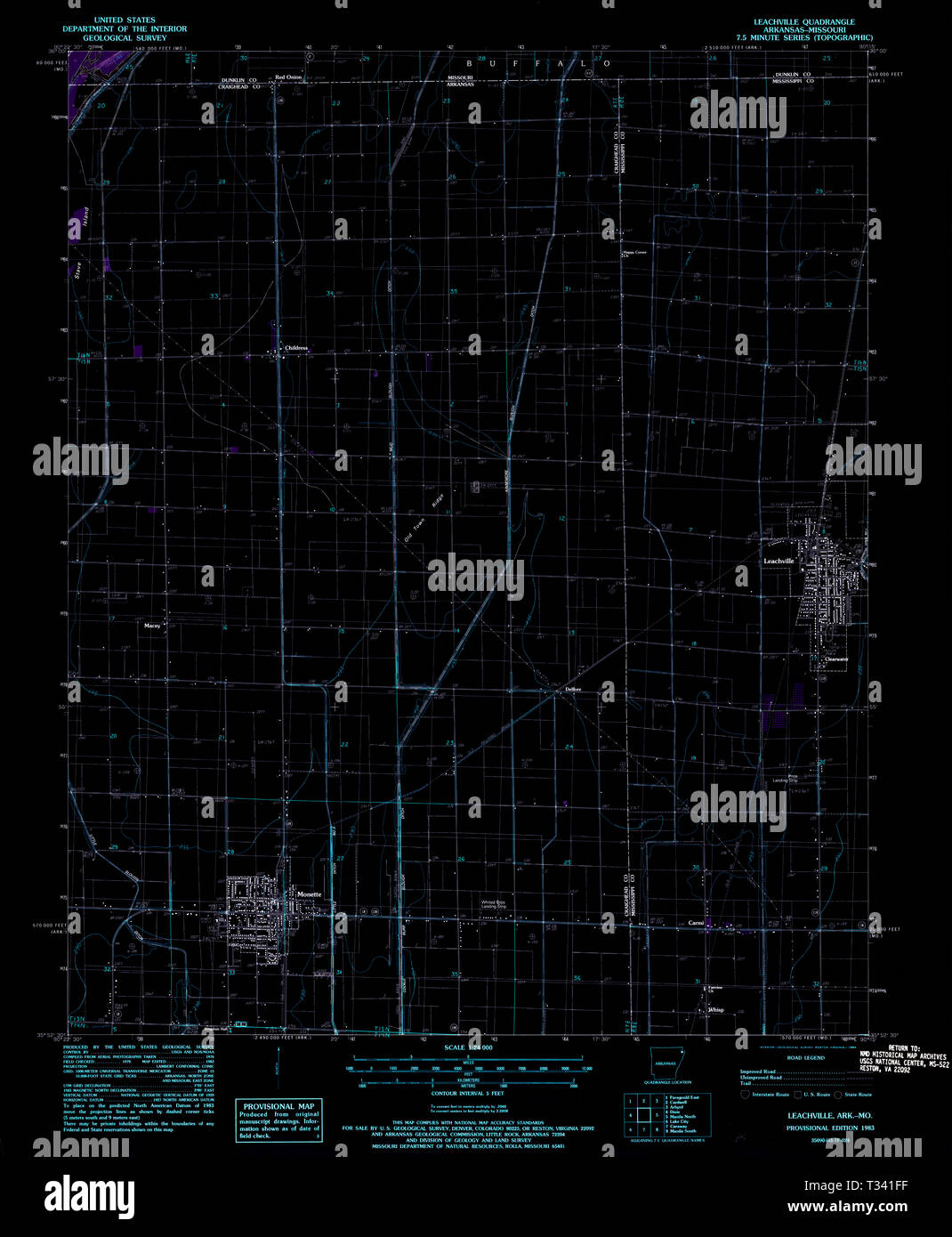 Map of leachville hires stock photography and images Alamy