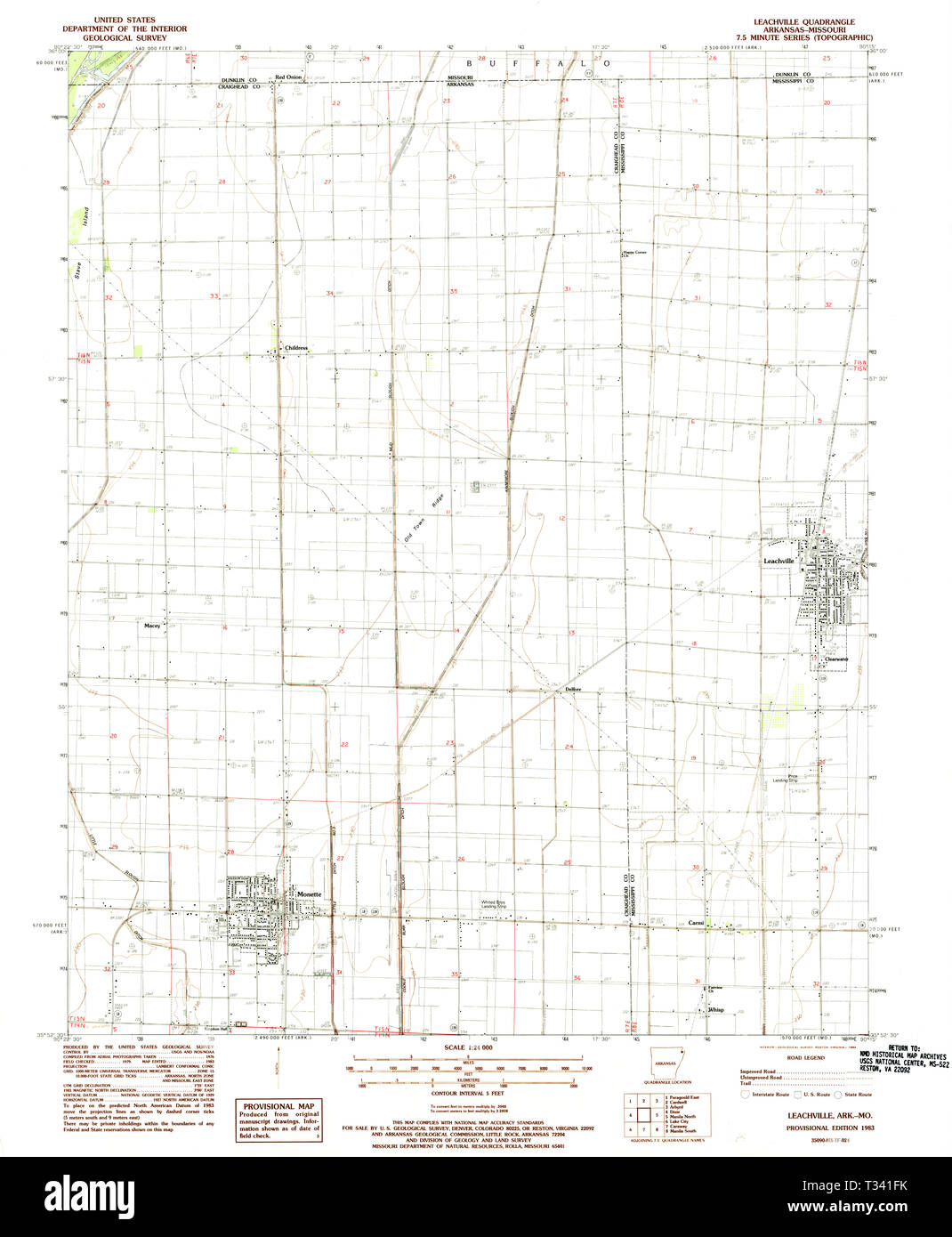 Map of leachville hires stock photography and images Alamy