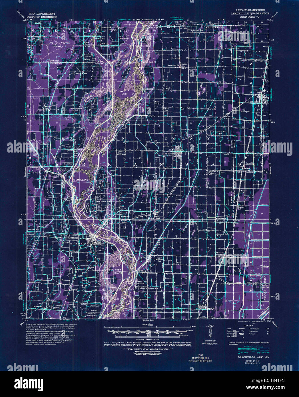 Leachville map hires stock photography and images Alamy
