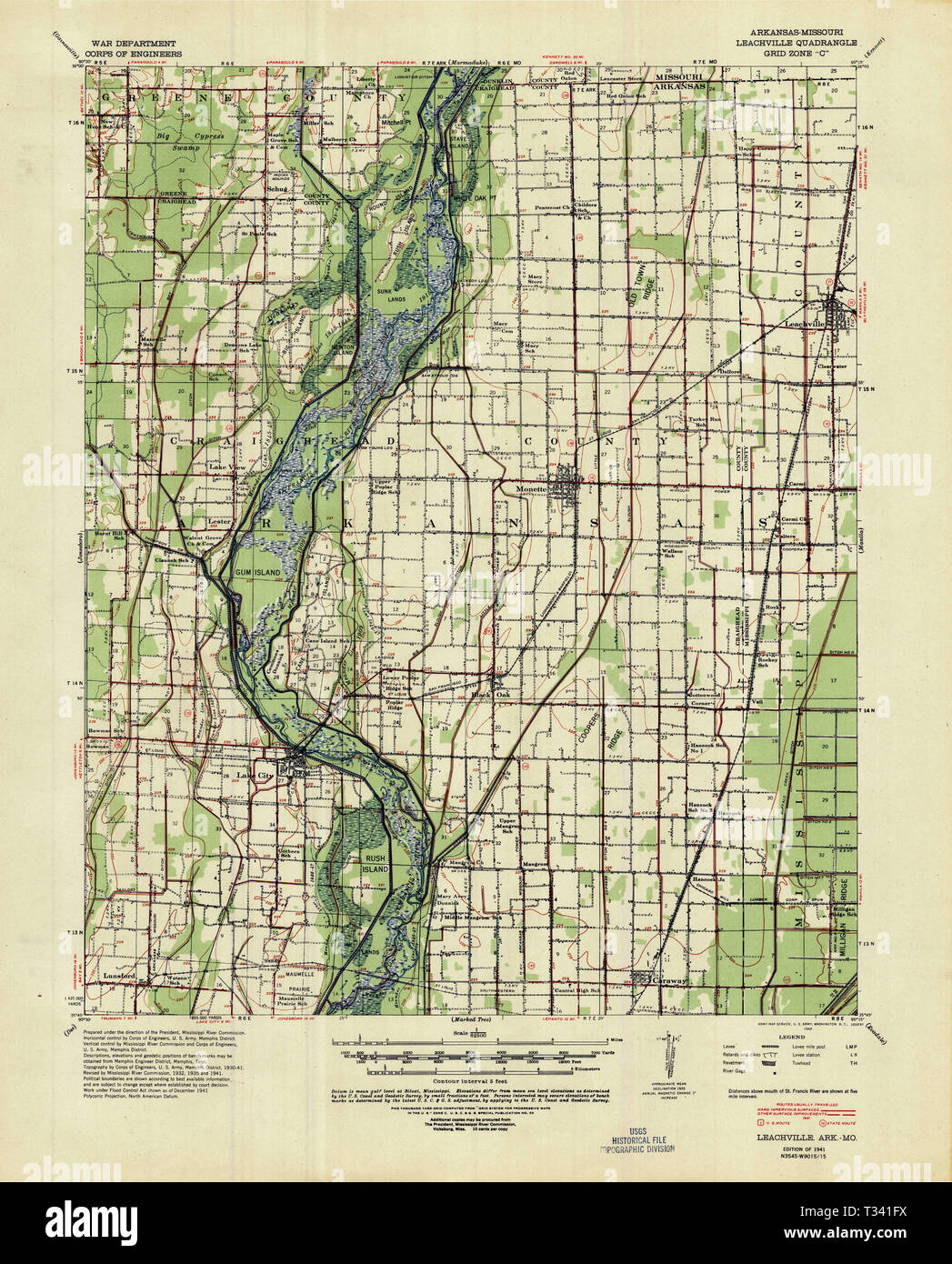 Map of leachville hires stock photography and images Alamy