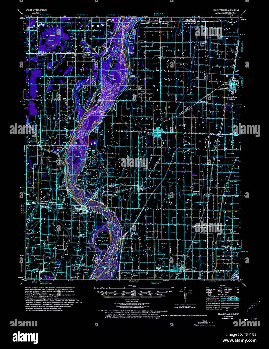 Leachville map hires stock photography and images Alamy