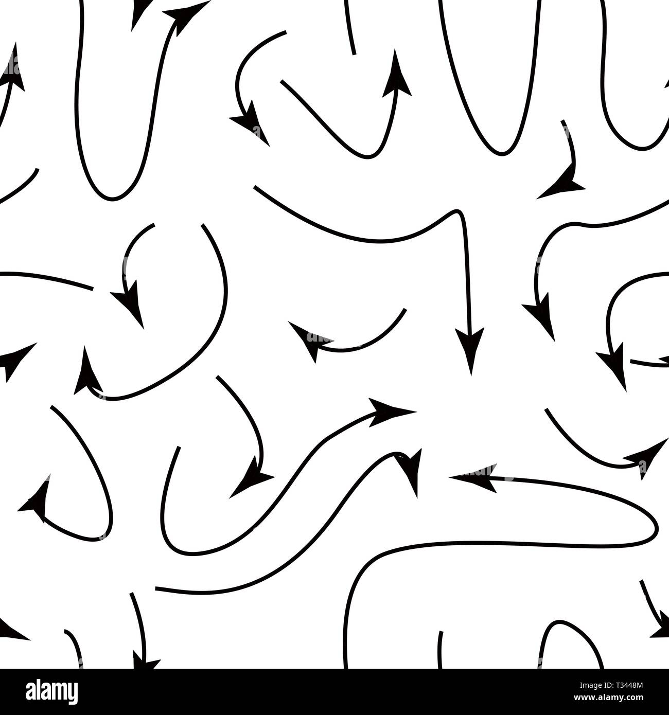Vector arrows seamless pattern. on a white background eps 10 Stock ...