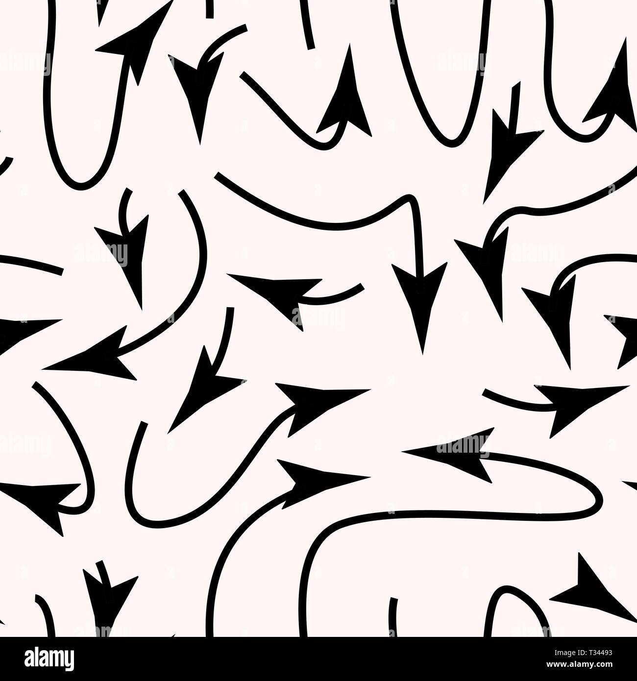 Vector arrows seamless pattern. on a white background eps 10 Stock ...