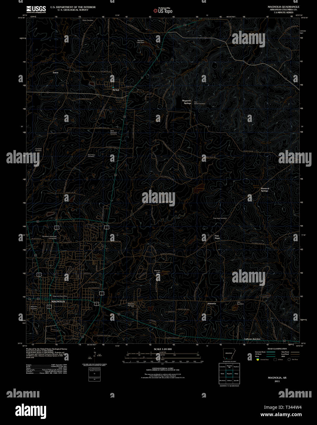 Magnolia arkansas map hires stock photography and images Alamy