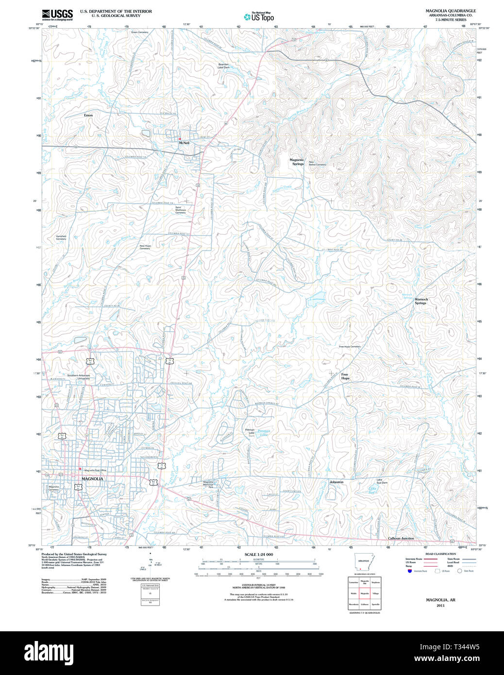 Magnolia arkansas map hires stock photography and images Alamy