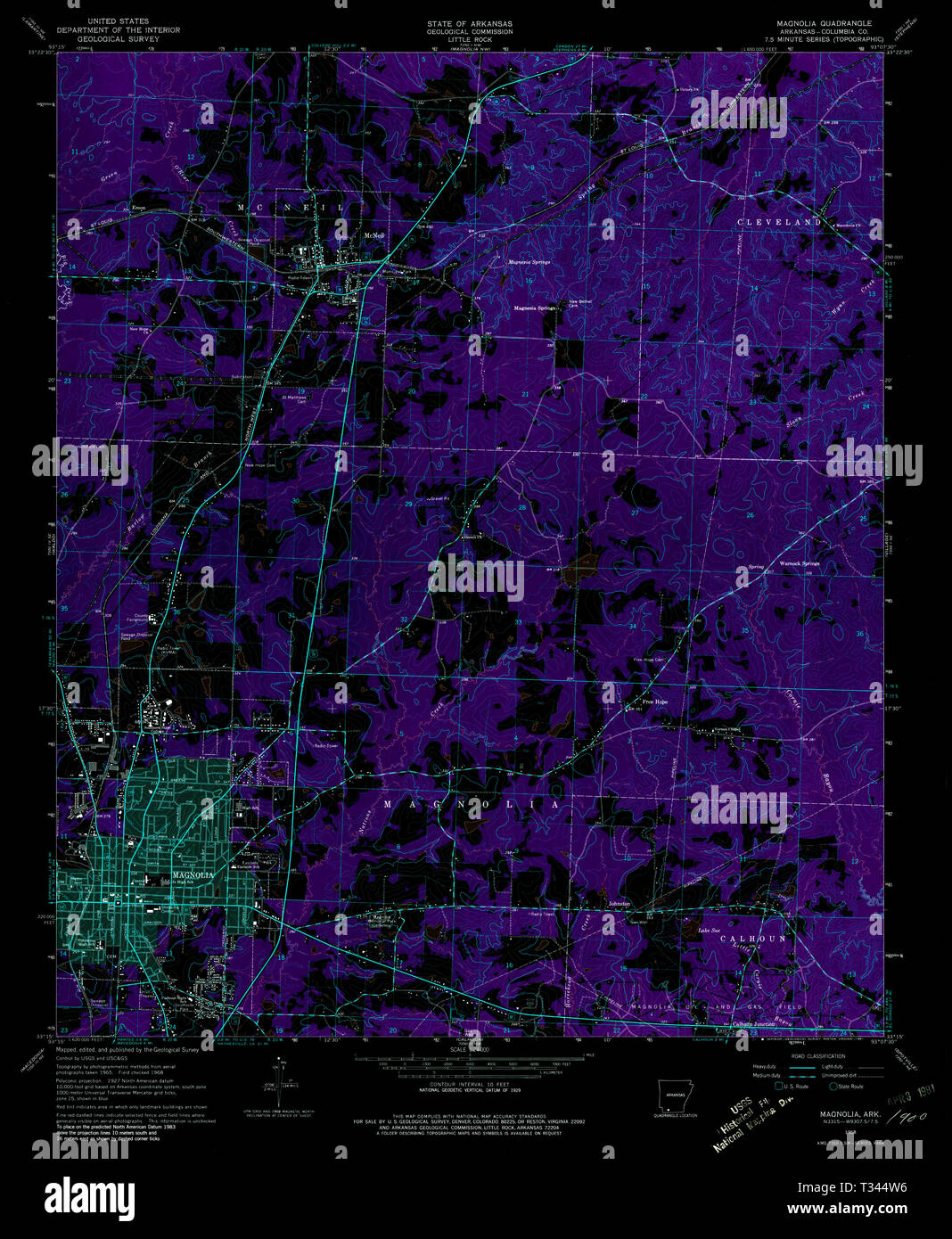 Magnolia arkansas map hires stock photography and images Alamy