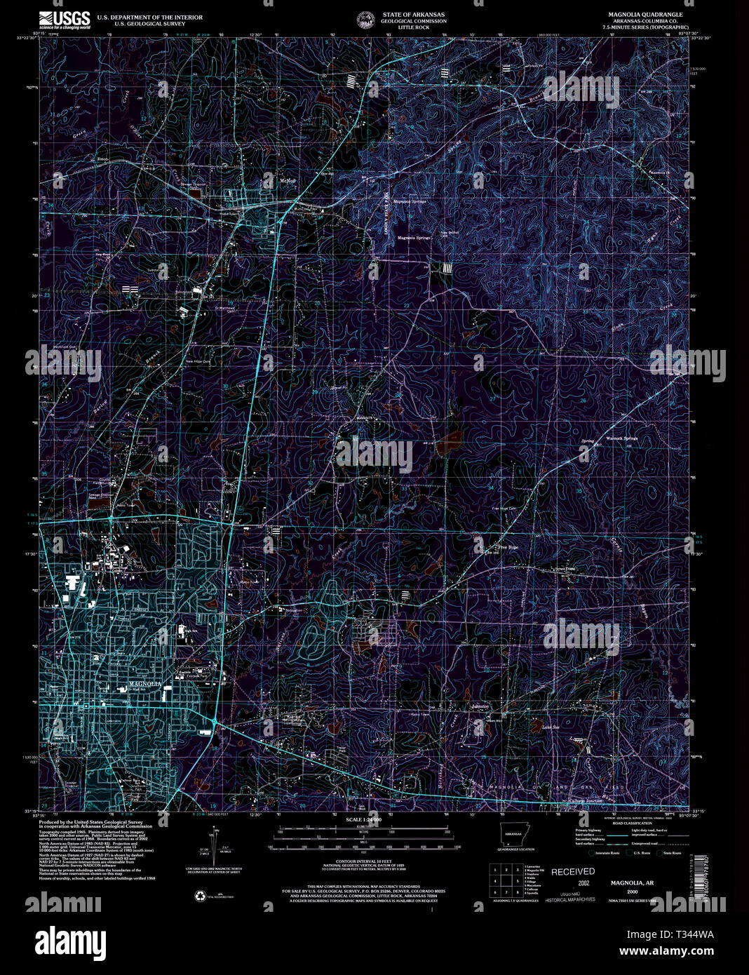 Magnolia arkansas map hires stock photography and images Alamy