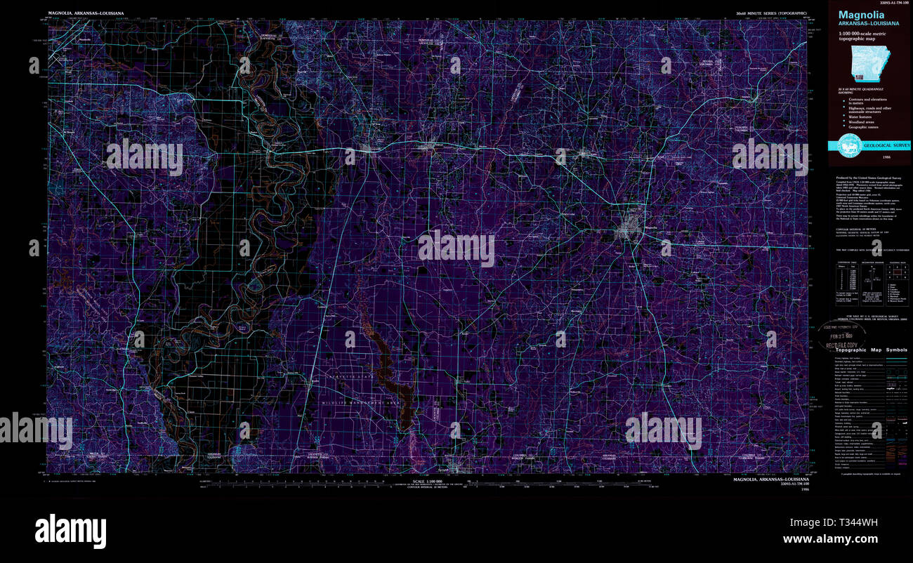 Magnolia arkansas map hires stock photography and images Alamy