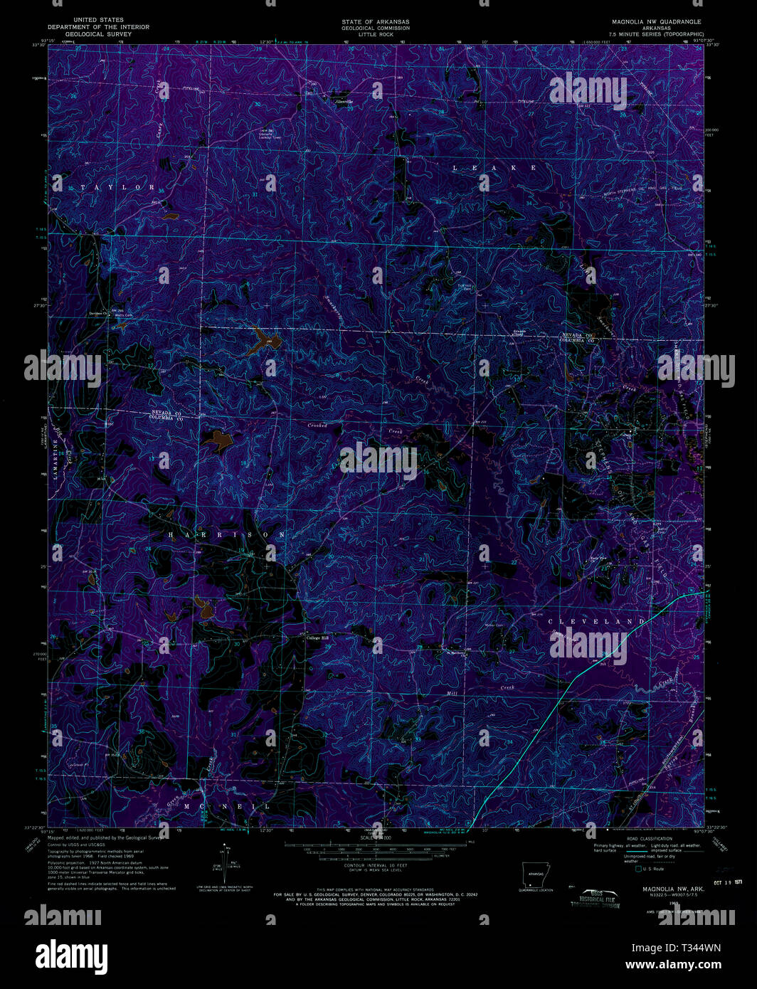 Magnolia arkansas map hires stock photography and images Alamy