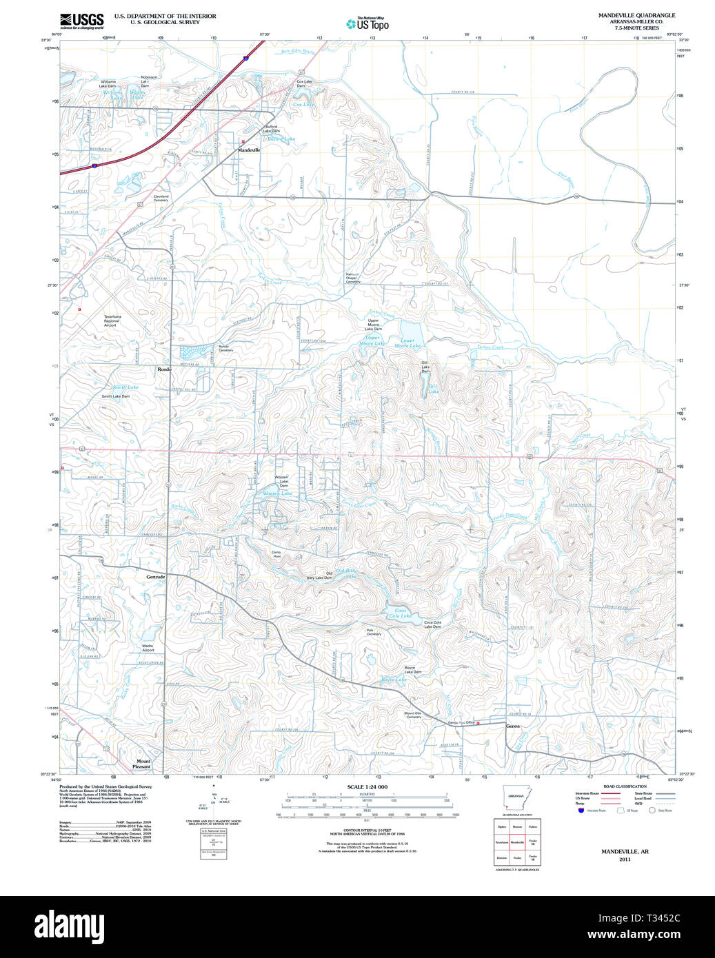 Map of mandeville hires stock photography and images Alamy